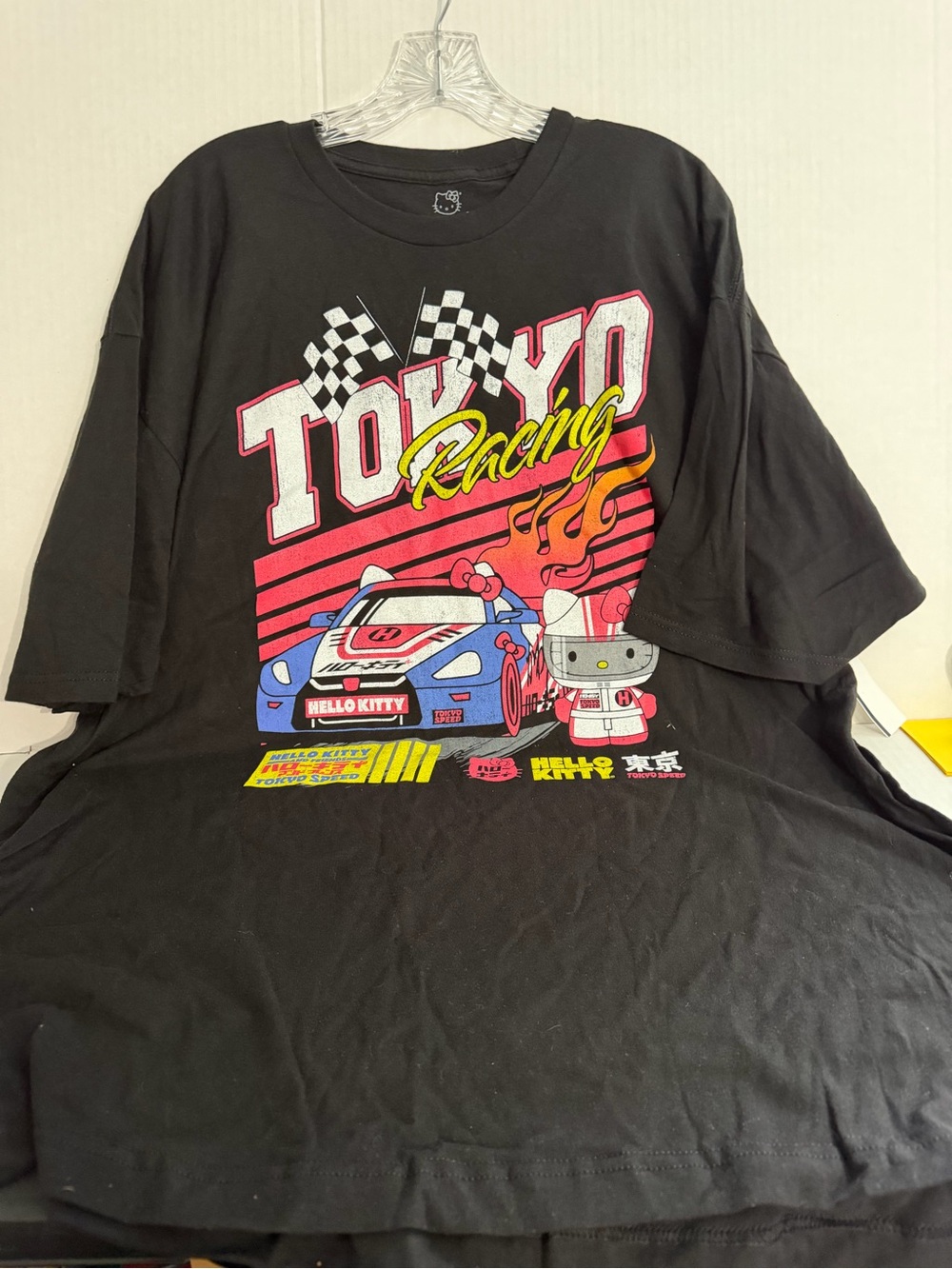 Sanrio Hello Kitty Tokyo Racing Black Graphic Tee